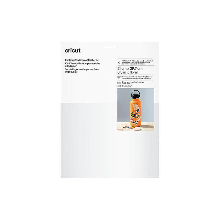 Bedruckbares, wasserfestes Aufkleberset A4 weiß