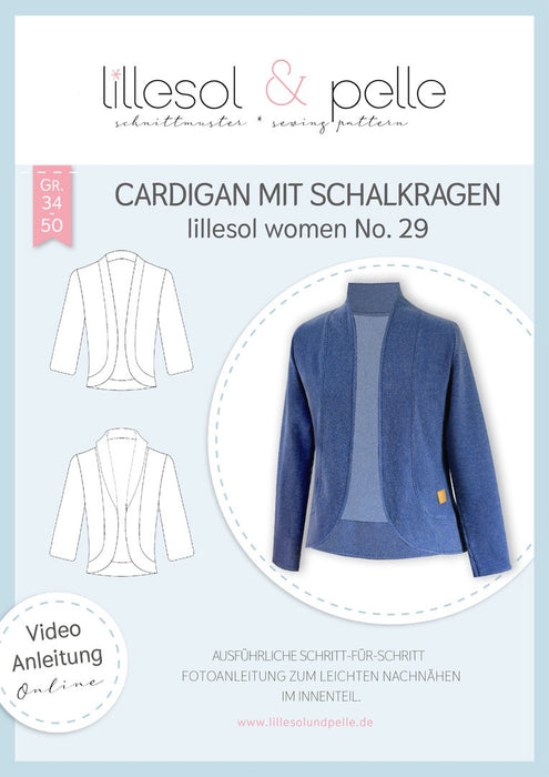 Lillesol & Pelle Cardigan mit Schalkragen No. 29