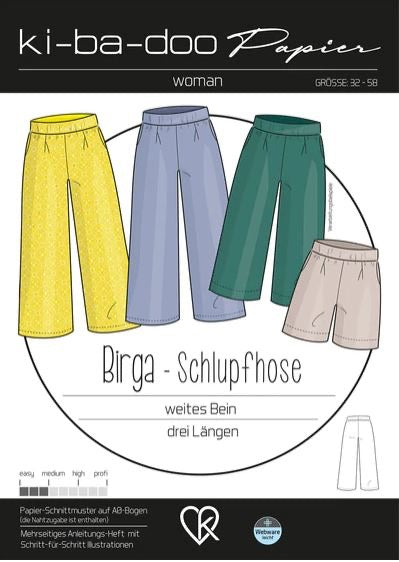 PAPIERSCHNITT SCHLUPFHOSE BIRGA GRÖSSE 32-58