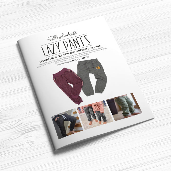 Lazy Pants Schnittmuster (62-146) von Schleiferlwerk