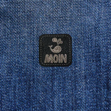 Kunstlederlabel " Moin Wal" schwarz