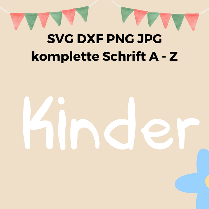 Schriftart Kinder