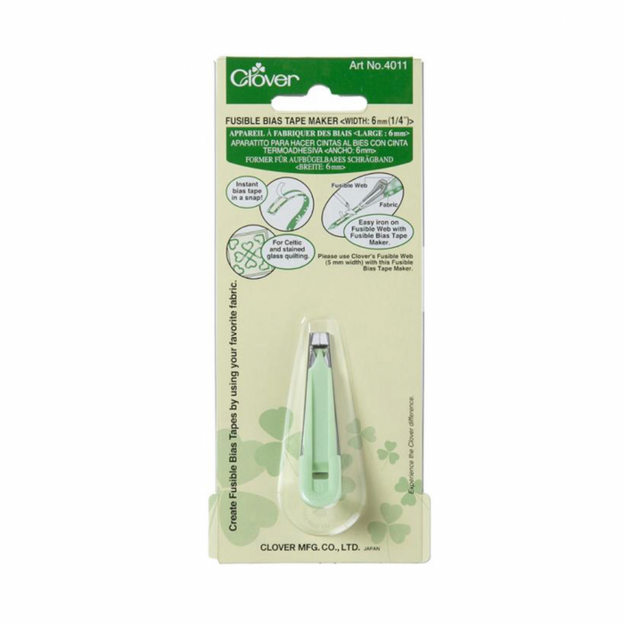 Clover Former für aufbügelbares Schrägband 9mm