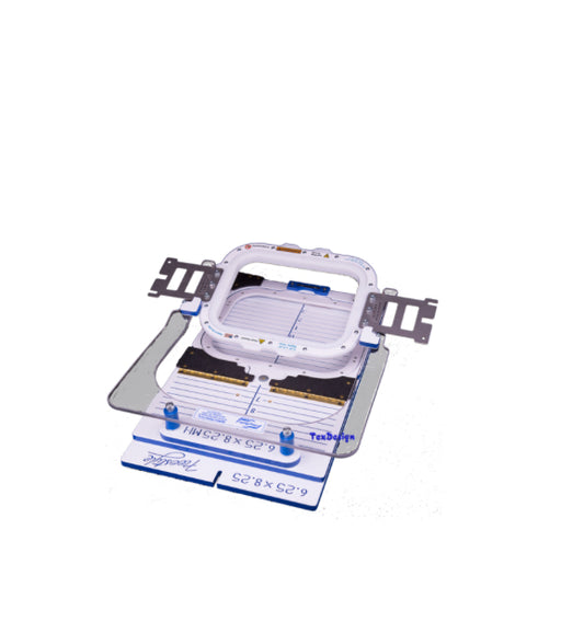 Aufnahme Fixture für Mighty Hoop  6.25" x 8.25" Magnetrahmen Online Kurs Einweisungsvideo Ahrtal Stickerei