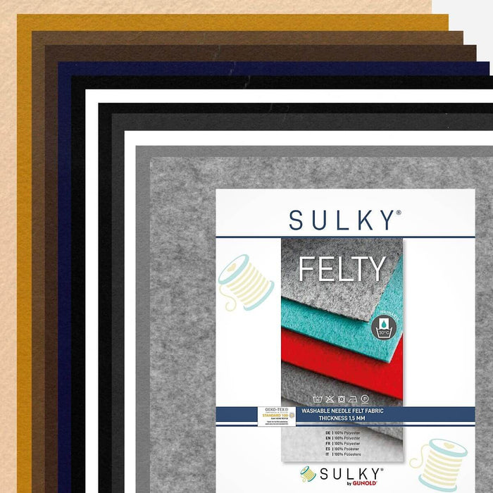 Sulky Stickfilz Sortiment a 12 Bögen 29,5x21cm