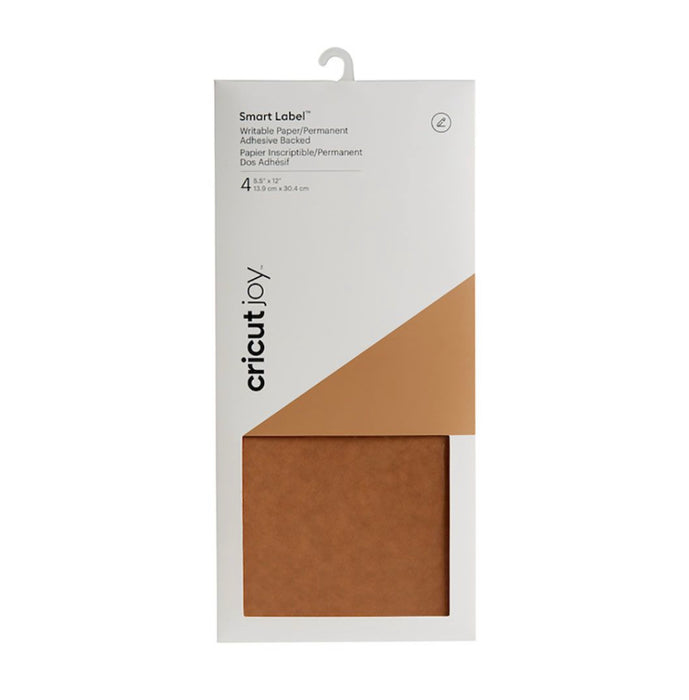 Cricut Smart Labels beschriftbar Brown - 13,9 x 30,5 cm 4 Stück