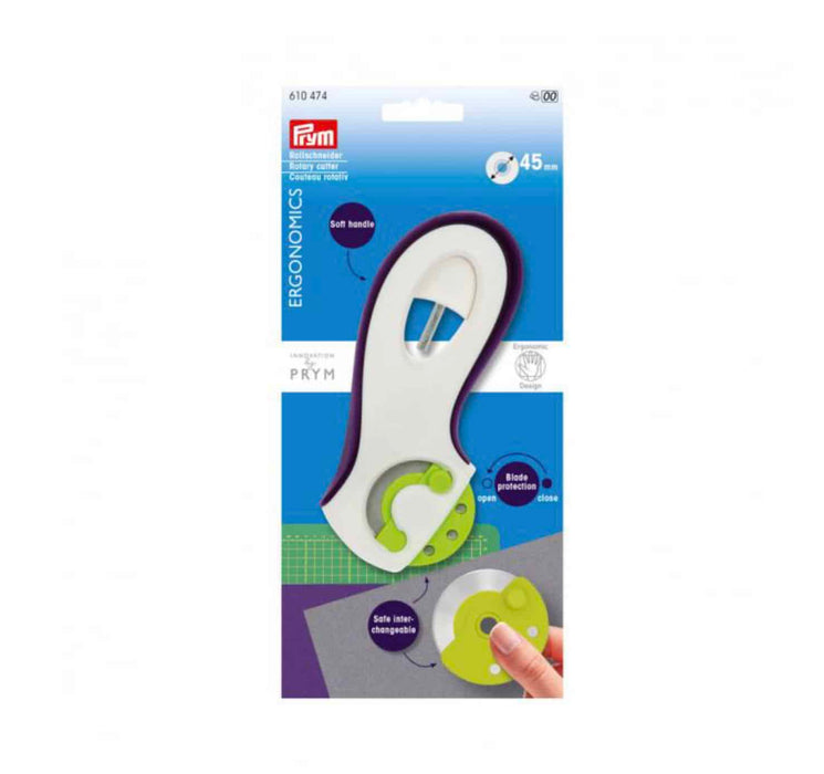 Prym Rollschneider Ergonomics 45mm bis zu 20 Lagen problemlos schneiden