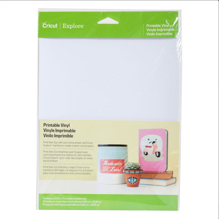 Cricut Vinyl bedruckbar - 21,6 x 27,9 cm 10 Bogen