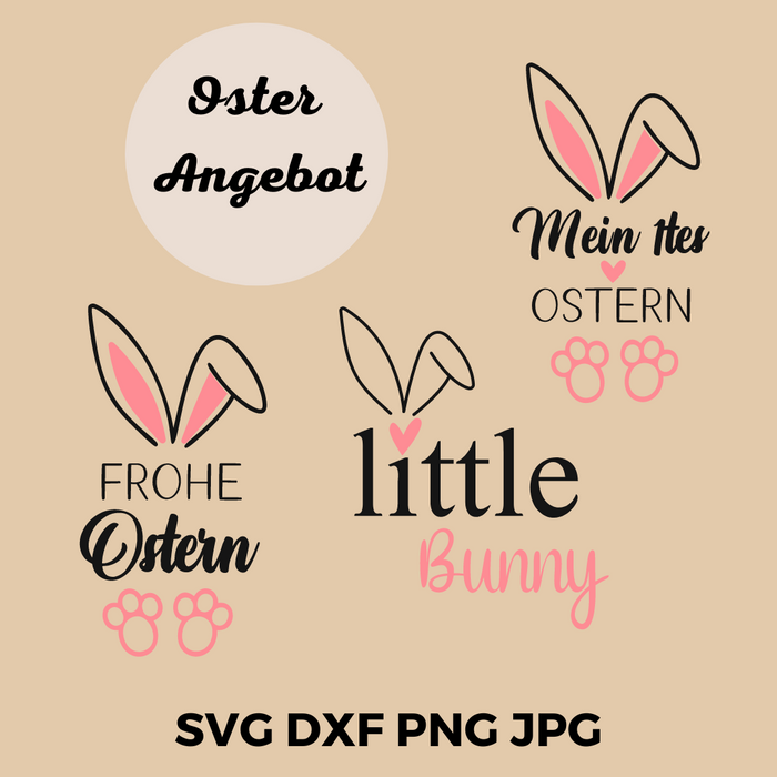 Plotterdatei Bundle Ostern baby