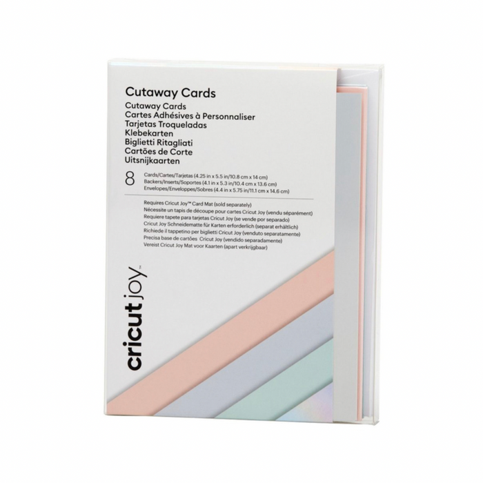Cricut Joy cut-away cards Pastel