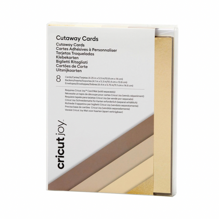 Cricut Joy cut-away cards Neutrals
