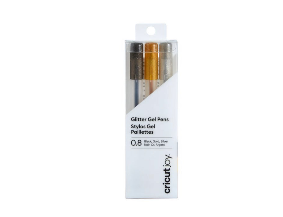 Cricut Joy Glitter Pens / Stifte 0,8 mm Black, Gold, Silver - 3 Stifte