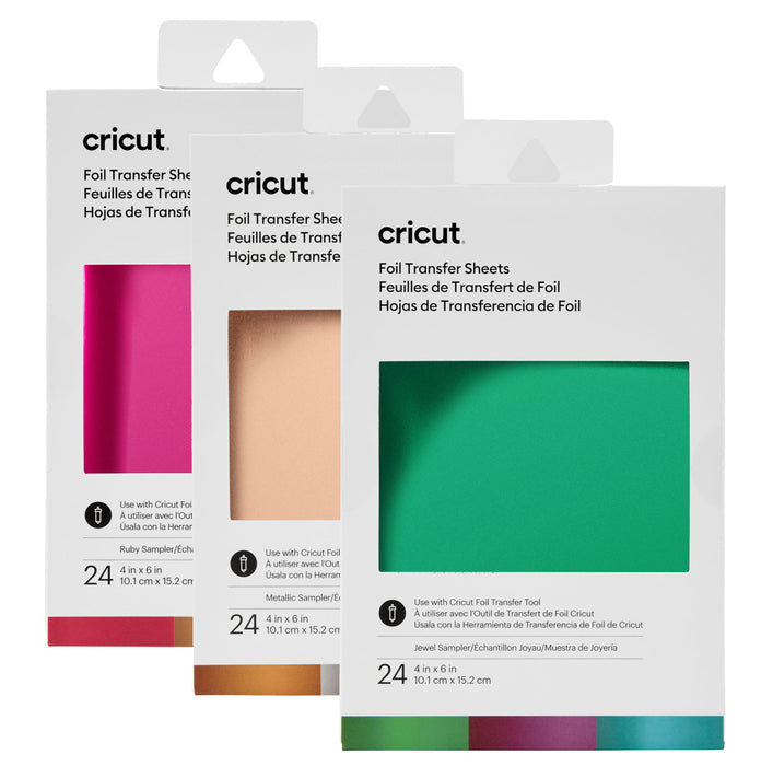 Cricut Foil Transfer Sheets Sampler - 10,1 x 15,2 cm