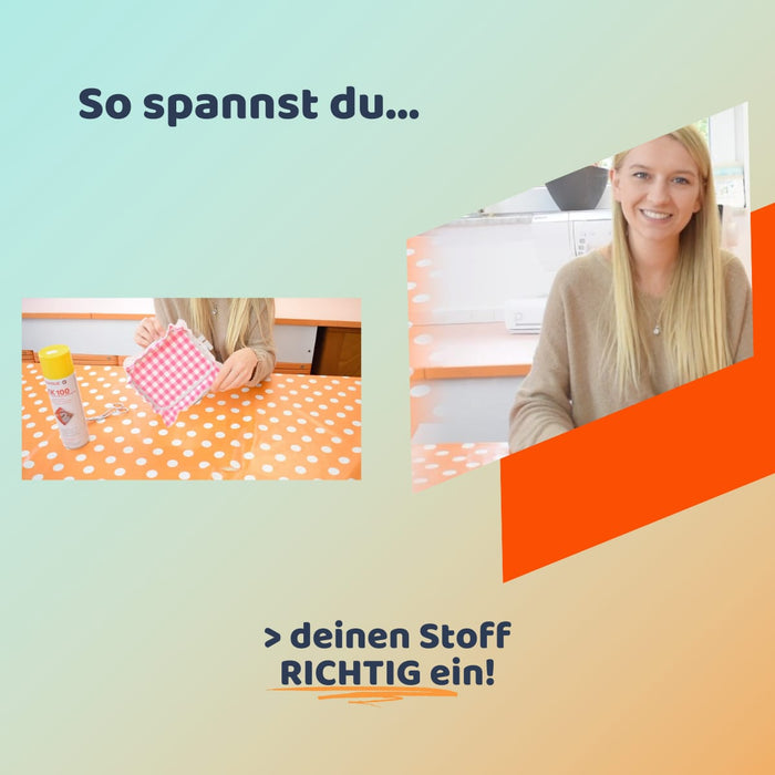 Wie spanne ich meinen Stoff ein! Stickmaschine Online Kurse Ahrtal Stickerei