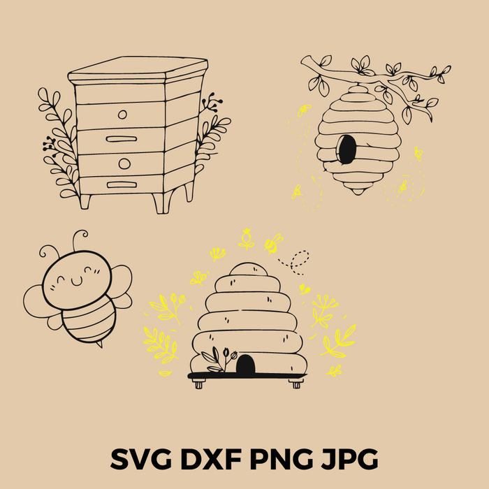 Plotterdatei Bundle Bienen