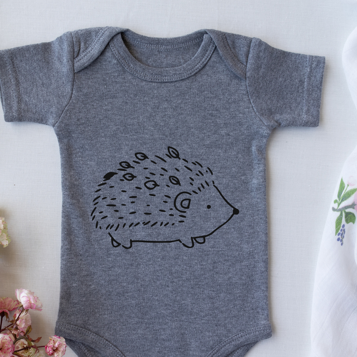 Plotterdatei Igel mit Blättern