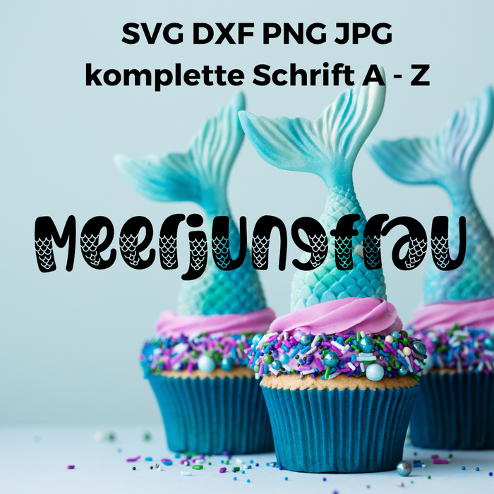 Schriftart Meerjungfrau