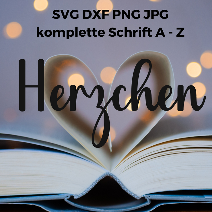 Schriftart Herzchen
