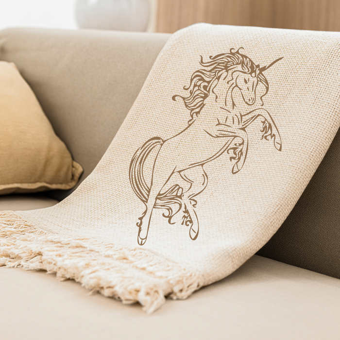 Plotterdatei Einhorn Steigend