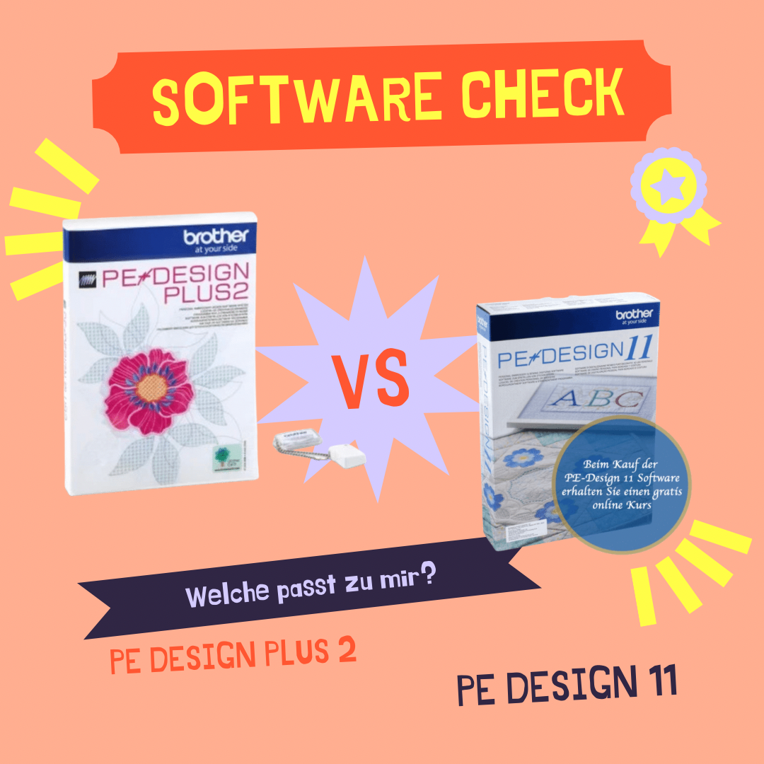 Brother Pe design 11 vs. brother pe design plus 2 gratis Online Kurs Stickdateien digitalisieren lernen