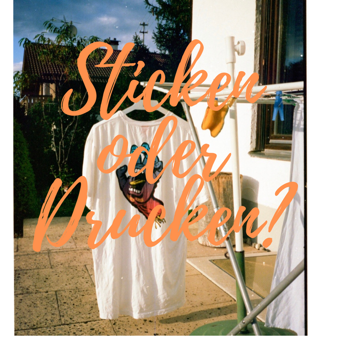 Sticken oder Drucken? textilveredelung  