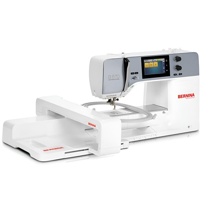 BERNINA 570 QE inkl. Stickeinheit – Vorführmodell (15% Rabatt!)