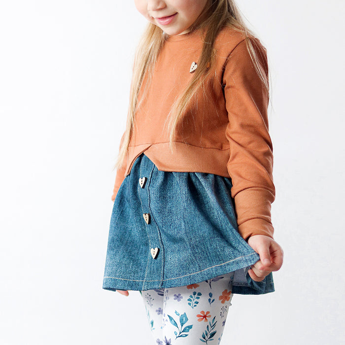 Papierschnittmuster Girly Sweater 56-122