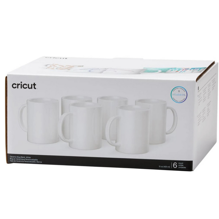 Cricut Tasse Infusible Ink 340ml in weiß 6er Pack
