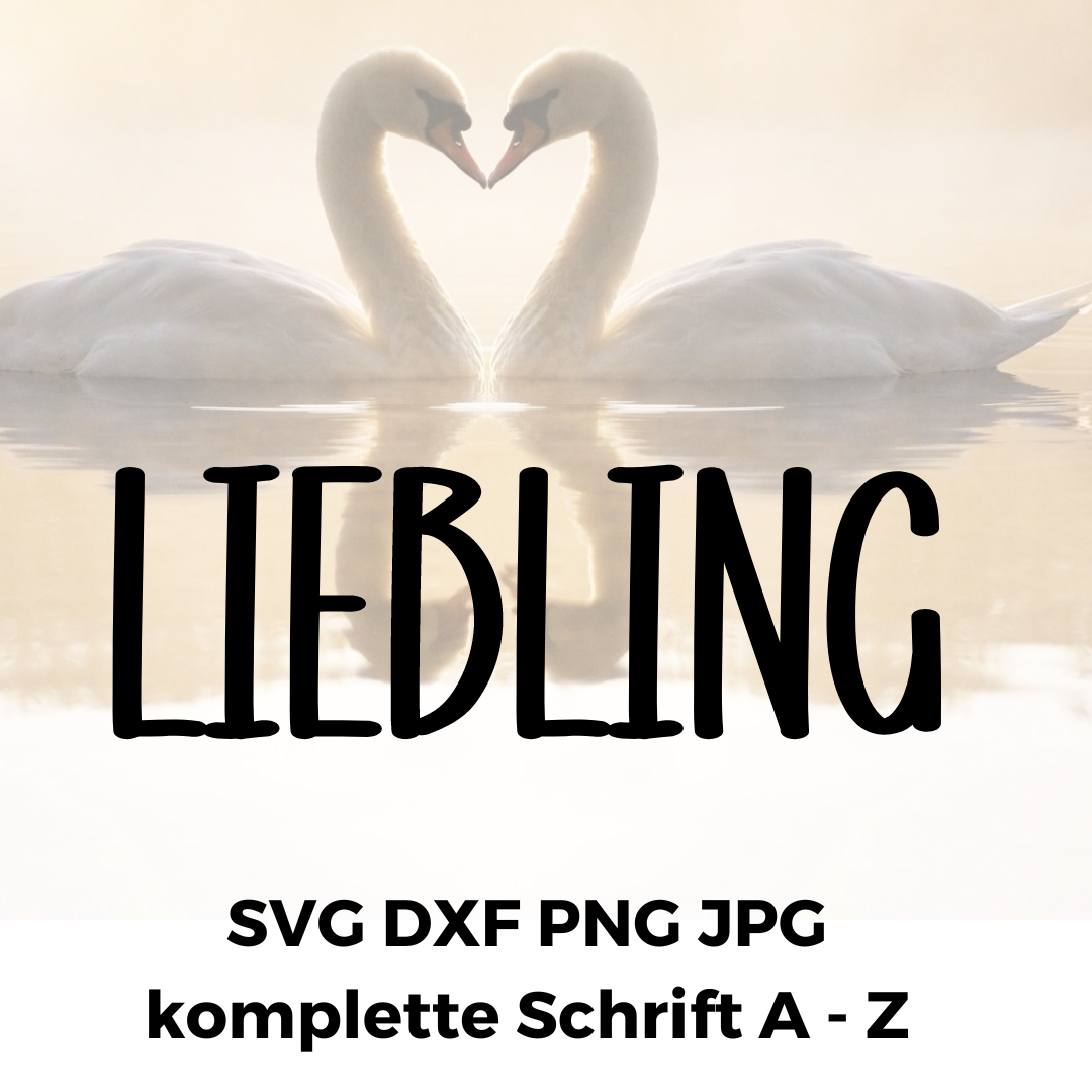 Schriftart Liebling — Naehmaschinen Liebling