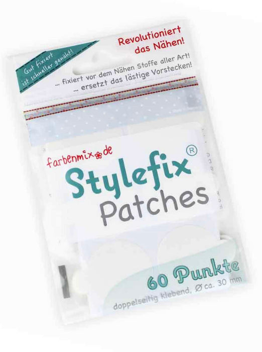 Stylefix-Patches, 60 Stück, ca. 30 mm Durchmesser ideal zum Nähen und Sticken