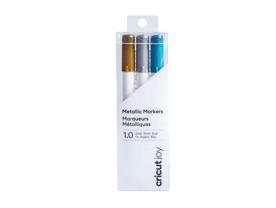 Cricut Joy Metallic Markers / Stifte 1,0 mm Gold, Silver, Blue - 3 Stifte