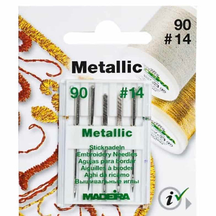 MADEIRA Maschinensticknadeln "Metallic", Stärke: 90, Inhalt: 5 Stück