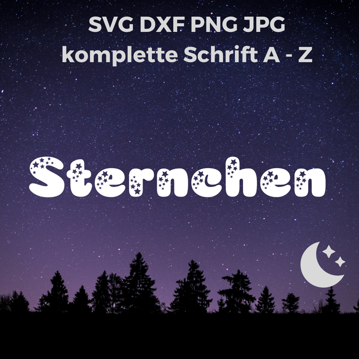 Schriftart Sternchen