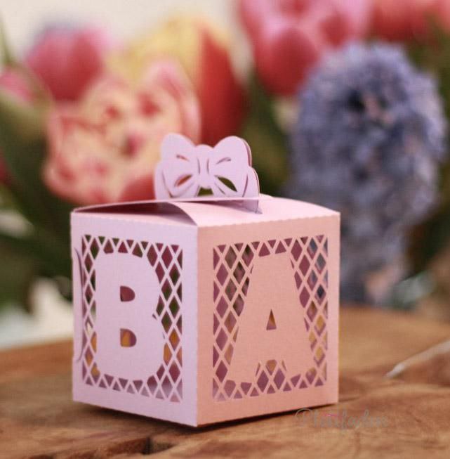 Plotterdatei Baby Box aus Papier/Pappe