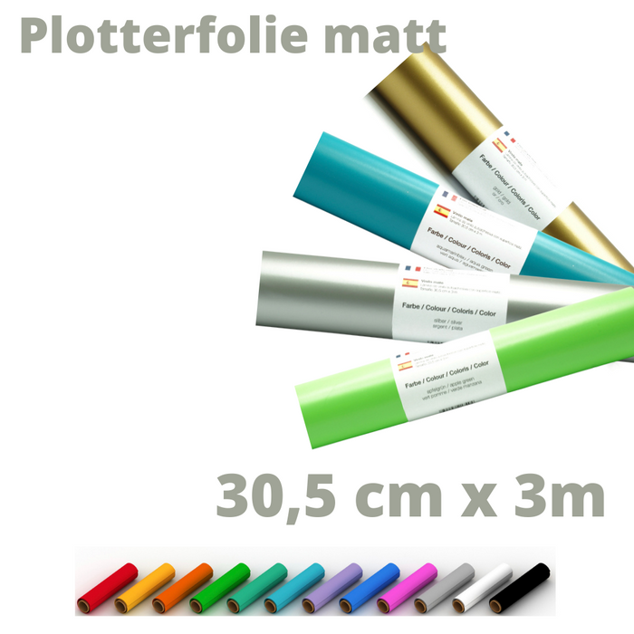 Plotterfolie matt - 30,5 x 300 cm ideal auch für Wandtattoo