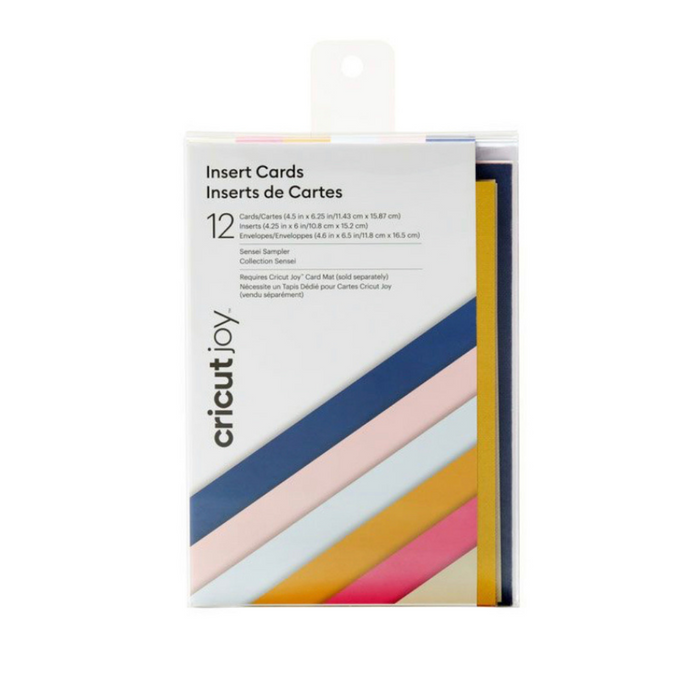 Cricut Joy Insert Cards 11,4 cm x 15,9 cm 12er Pack (Sensei Sampler)