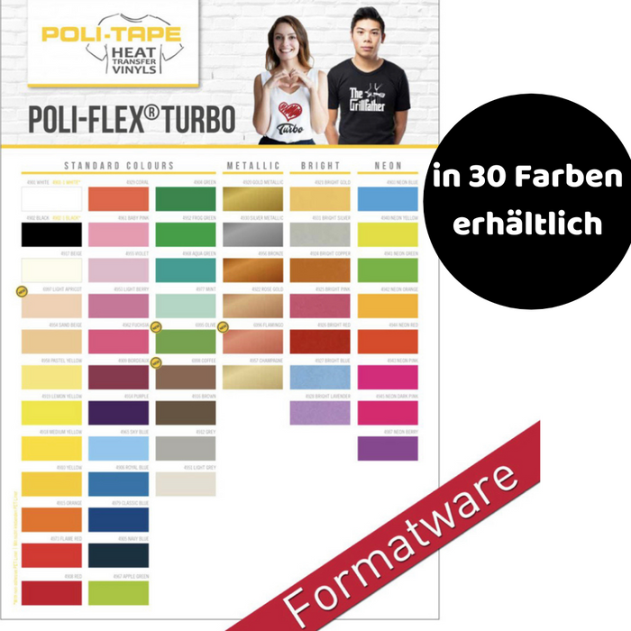POLI-FLEX TURBO Flexfolie - Formatware A4